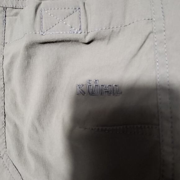 Kuhl Renegade Convertible Stealth Pants Mens Sz 40X32 Khaki Outdoor Hiking Cargo - Picture 6 of 8